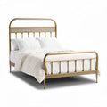 Metal bed frame met een gouden afwerking 200 x 150 x 100cm geschikt voor slaapkamers