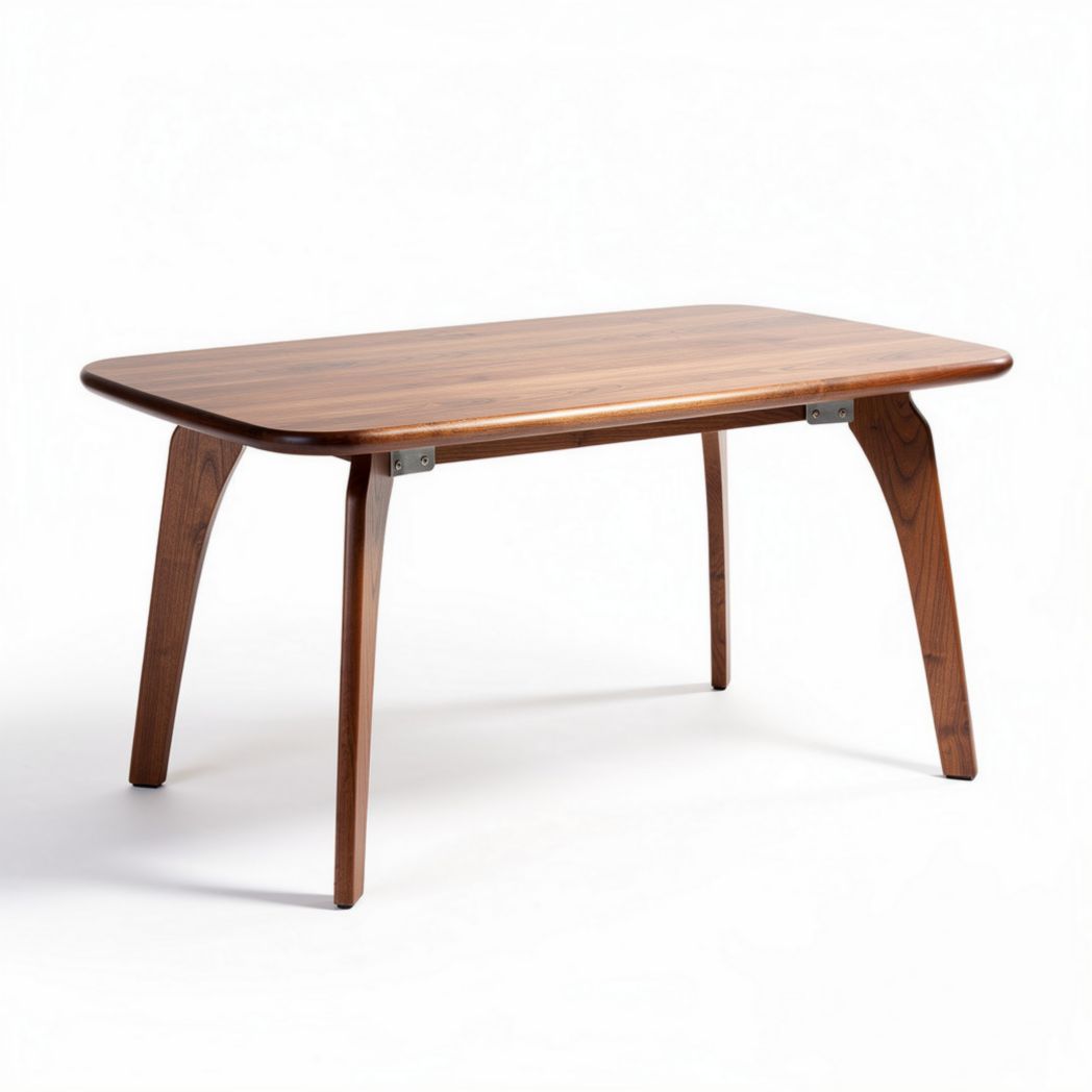 Eettafel van massief hout met afmetingen 120 x 80 x 75 cm